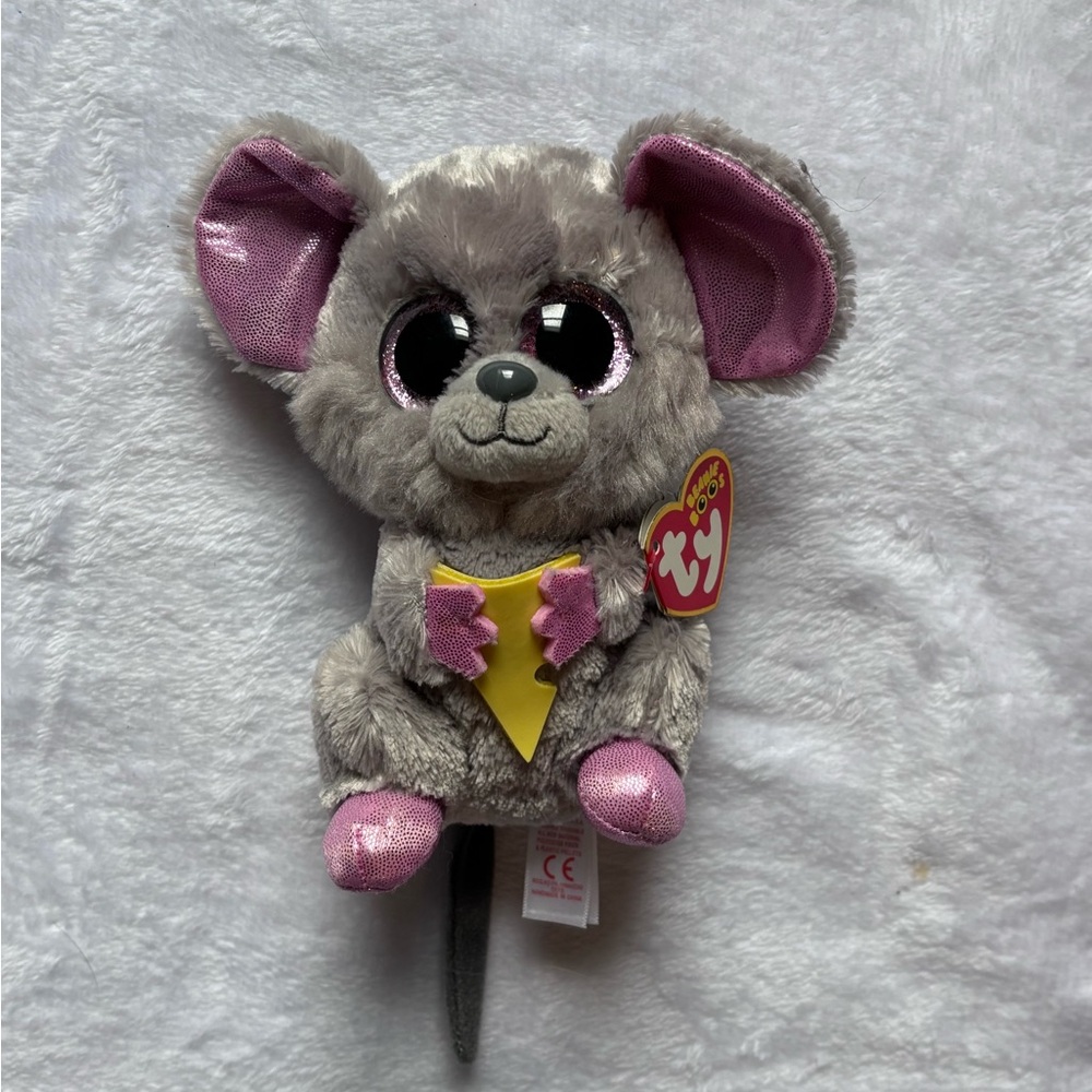 Ty Beanie Boos Squeaker the Mouse plush 2015